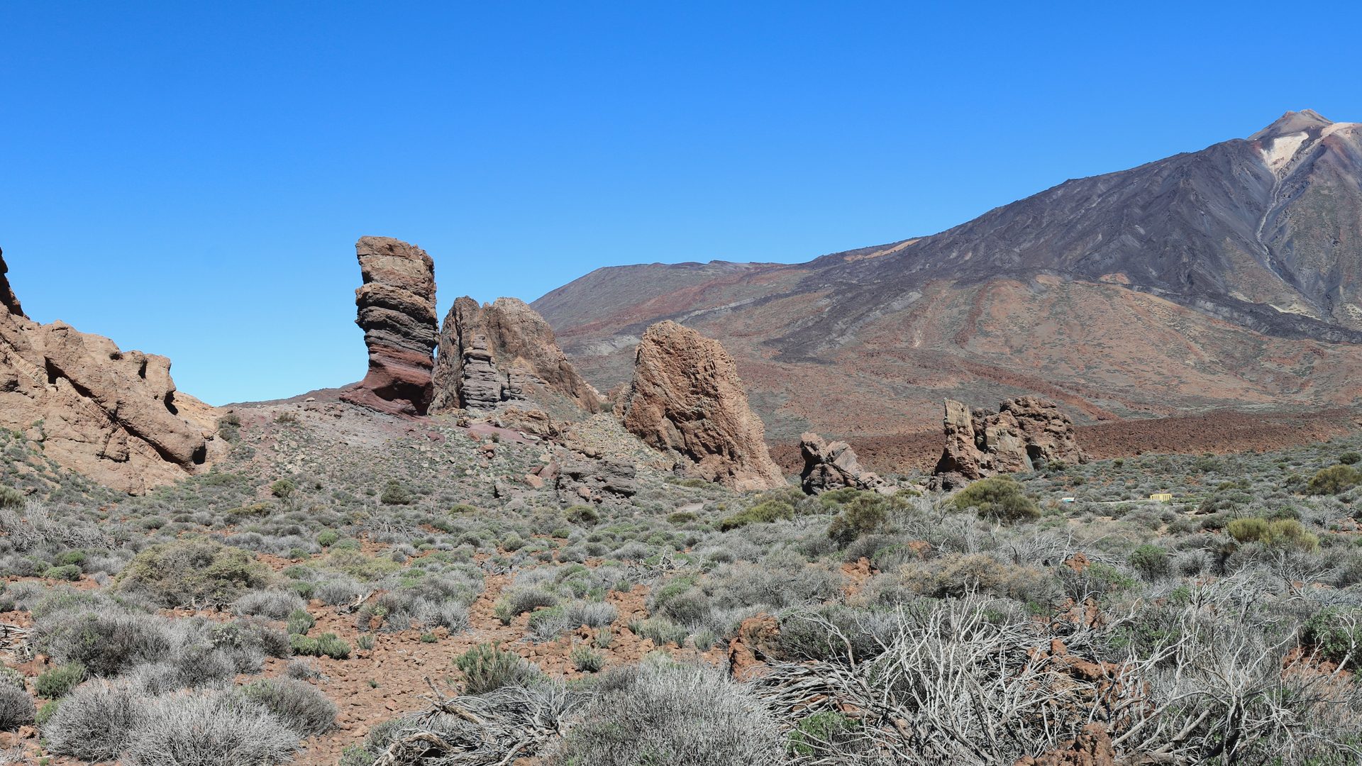Teide volcanic landscape and Roques de García, Tenerife